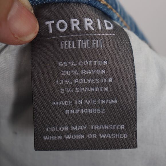 Torrid Elastic Waist Jeans size 4S - Picture 6 of 6